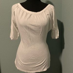 2/$13 INC White Quarter Sleeve Blouse